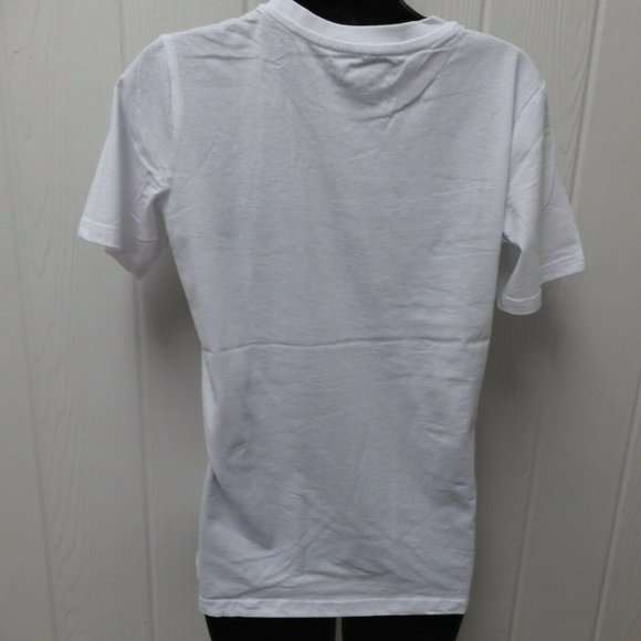 Champion White T-Shirt Chest Stripes Boys' Sizes 5/6 -18/20 - Picture 3 of 6